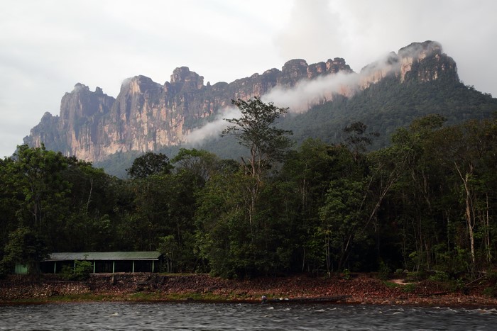 Mountains and river in Venezuela