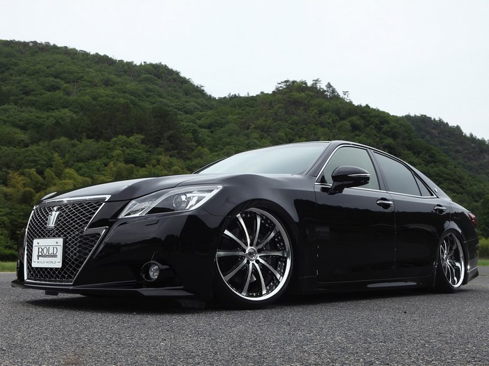 Black 2013 Toyota Crown S210 Athlete by Bold World