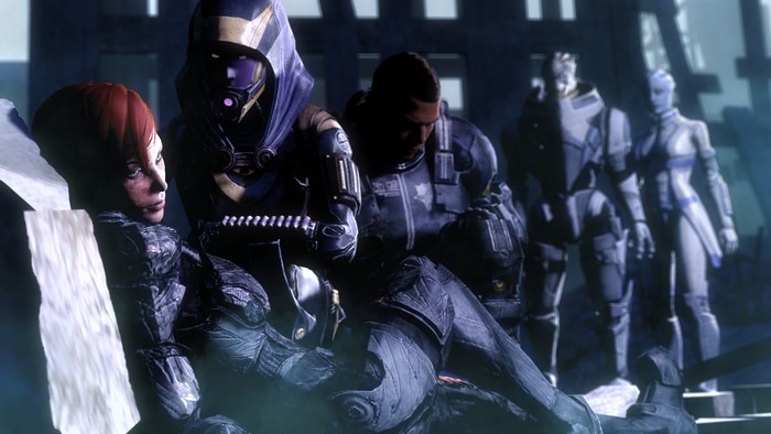 Mass Effect characters in armor