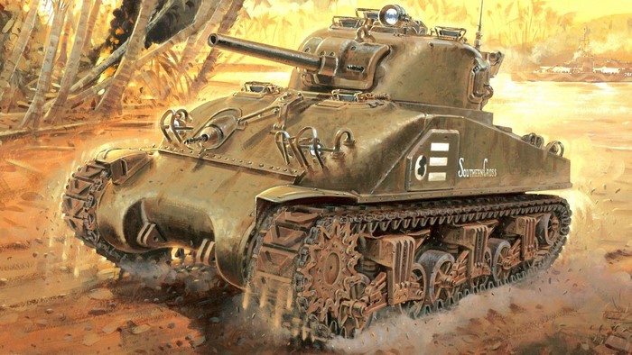 M4 Sherman Tank "Southern Cross" Painting