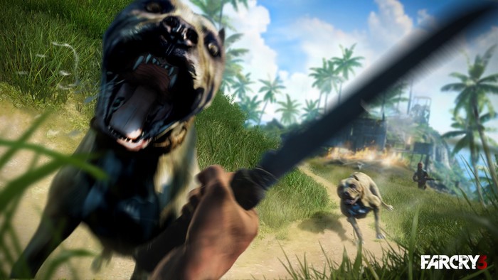 Far Cry 3: Attacked by dogs in the tropics