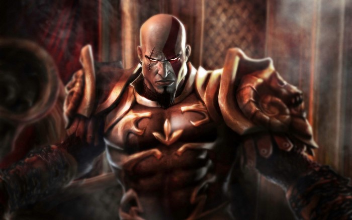 God of War Fierce Armored Warrior