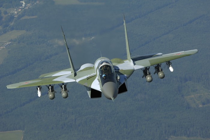 Mikoyan MiG-29 fighter jet in flight
