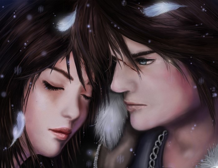Squall and Rinoa from Final Fantasy VIII