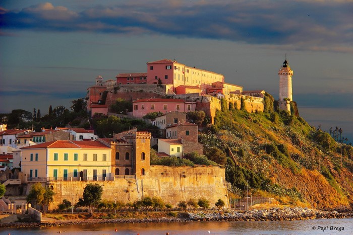 Portoferraio, Elba Island, Italy with Lighthouse