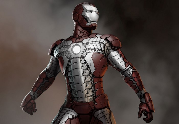 Iron Man Mark 7 armor concept art