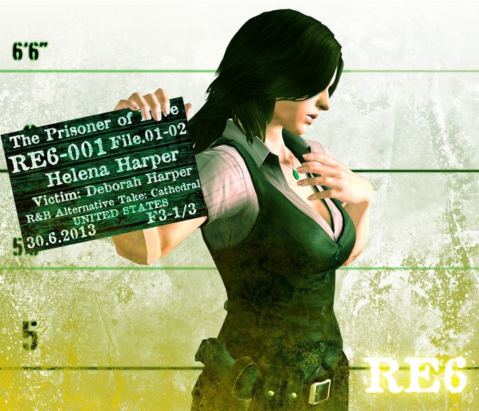 Helena Harper from Resident Evil 6 Mugshot