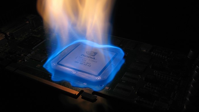 Nvidia GPU on fire