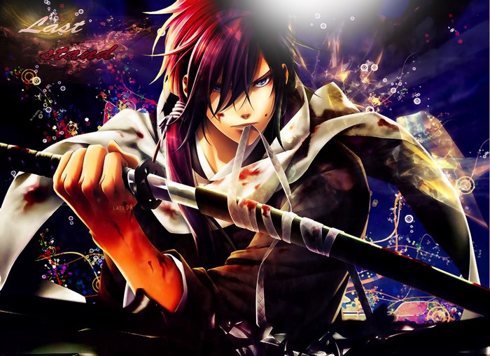 Determined Warrior with Katana in Intense Stance