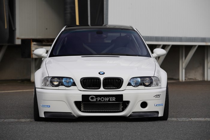 White BMW M3 E46 G-Power