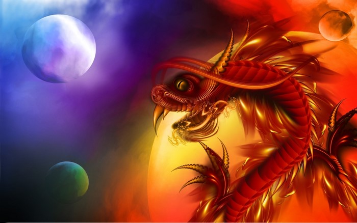 Red Dragon and Planets