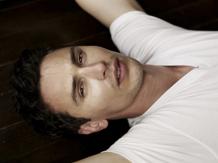 James Franco lying on the floor
