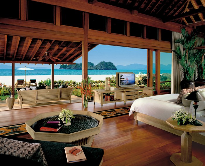 Luxury Villa Interior with Beach View in Malaysia