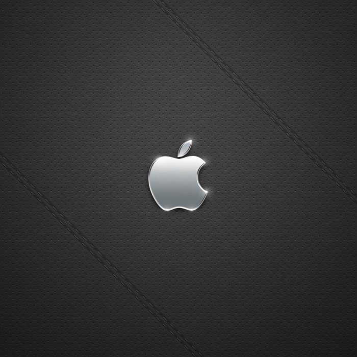 Apple Logo on Textured Background