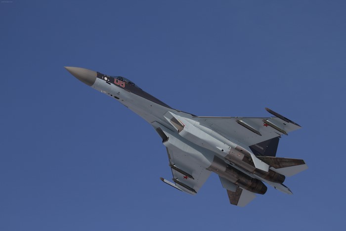 Sukhoi Su-35 Fighter Jet in Flight