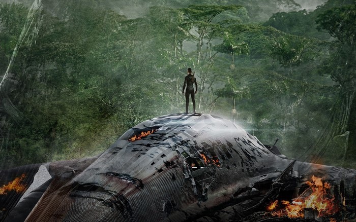 After Earth crashed spaceship in jungle