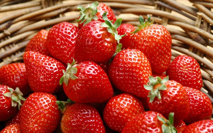 Strawberries in a basket