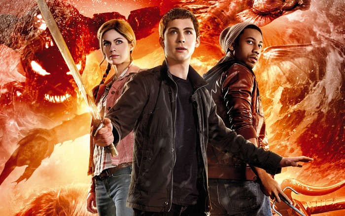 Percy Jackson from Sea of Monsters with Annabeth and Grover