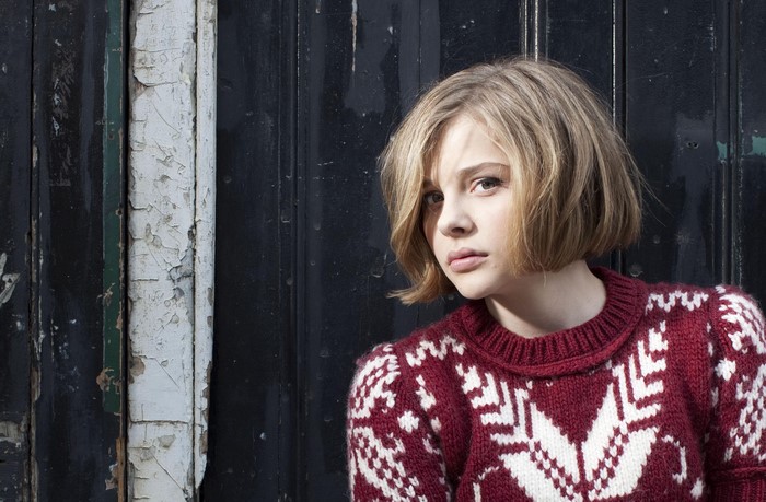 Chloe Grace Moretz wearing a fair isle sweater