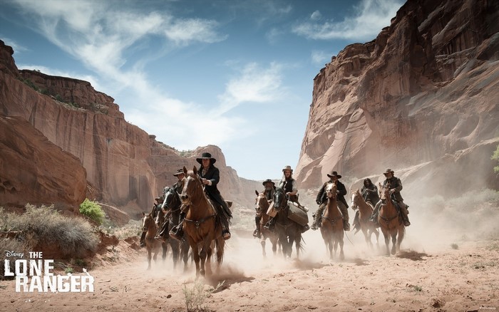 The Lone Ranger (2013 film) group on horseback