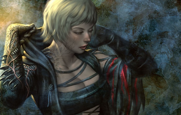4K Blonde girl from Soul Sacrifice