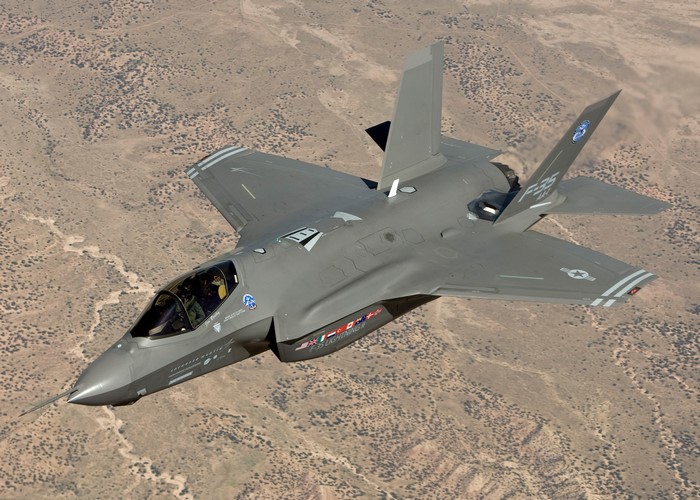 F-35 Lightning II fighter jet in flight