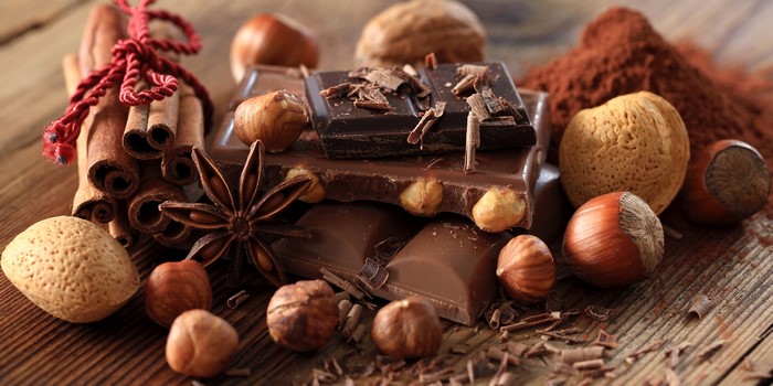 Chocolate, Nuts, Cinnamon, and Star Anise