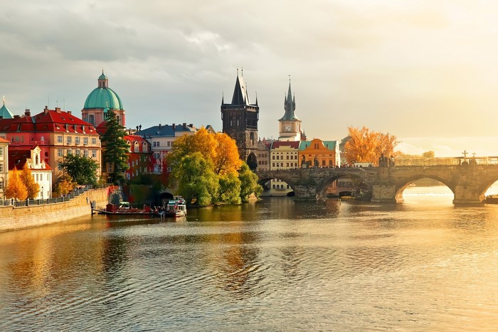 Charles Bridge and Old Town in Prague, Czech Republic