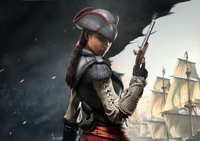 Assassin's Creed 4: Black Flag pirate with pistol