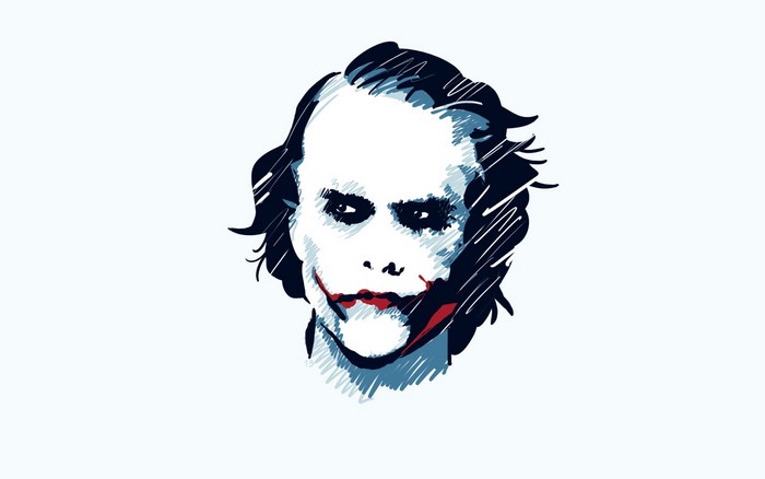 Joker from The Dark Knight vector art