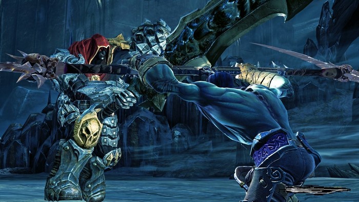 War and Death from Darksiders in battle
