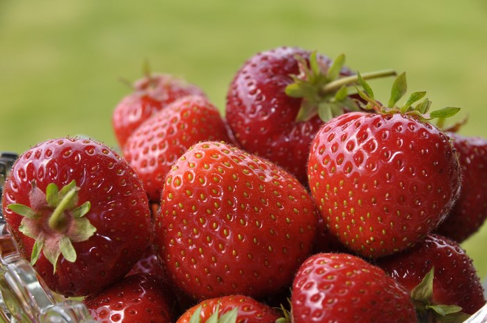 Bowl of fresh strawberries