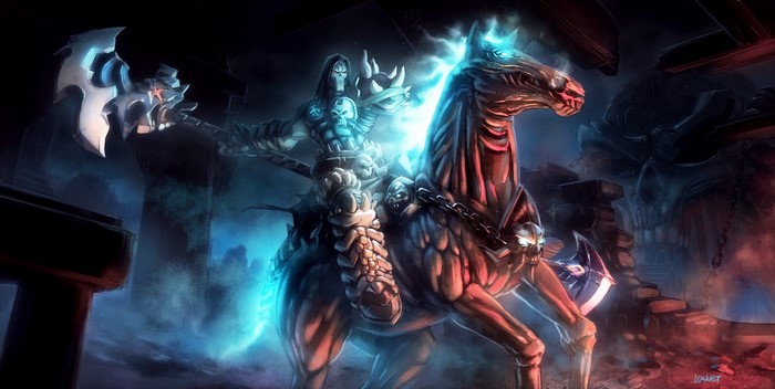 Death on horseback from Darksiders II