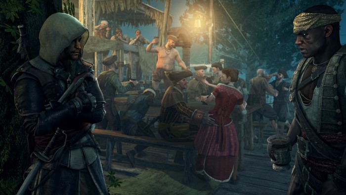 Assassin's Creed 4 Black Flag: Warriors in a tavern