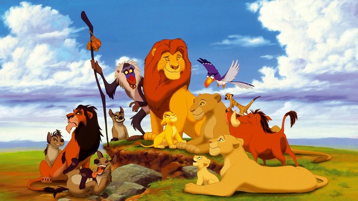 The Lion King characters posing together