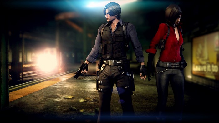 Leon S. Kennedy and Ada Wong in Resident Evil 6