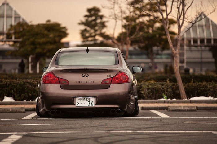 Infiniti G35 parked in a lot