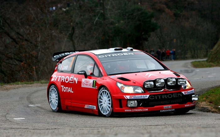 Sebastien Loeb's Citroen C4 WRC car
