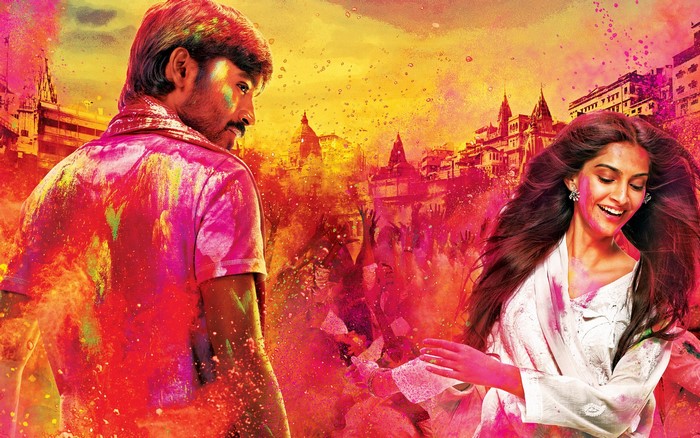 Man and woman celebrating Holi in India