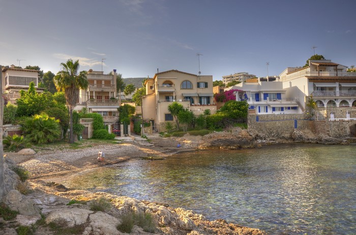 Houses on the coast of Spain