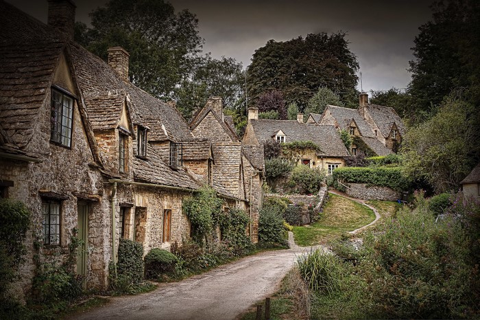 Arlington Row Bibury England Old Houses Road