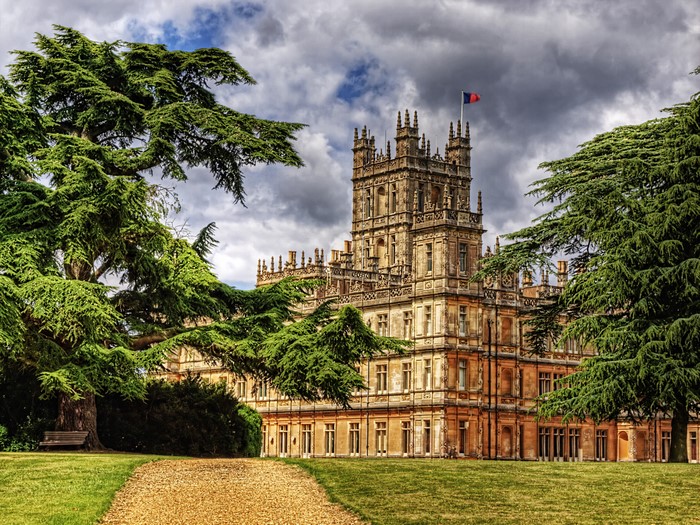Highclere Castle in Hampshire, England