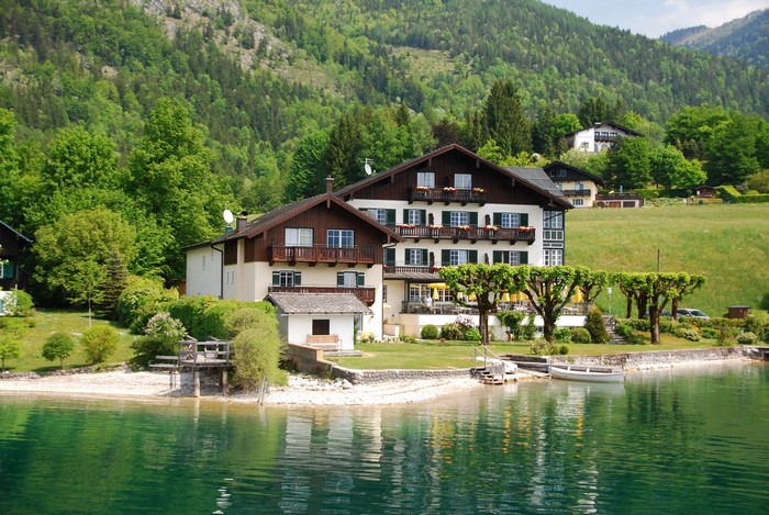 Houses on Wolfgangsee, Austria