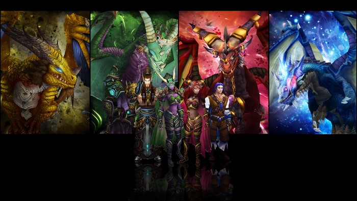 World of Warcraft Dragons and Characters