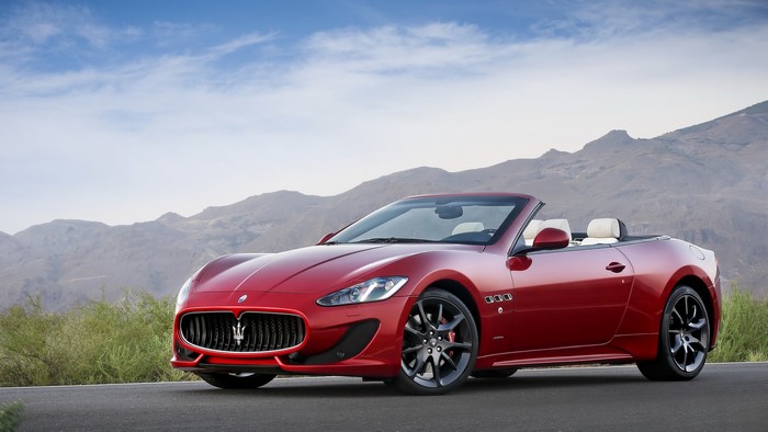 Red 2012 Maserati GranCabrio Sport Cabriolet