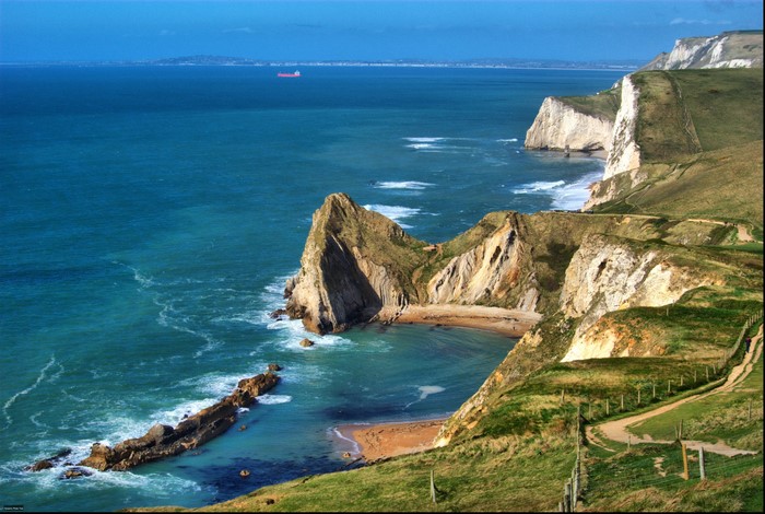 Durdle Door and Jurassic Coast, England