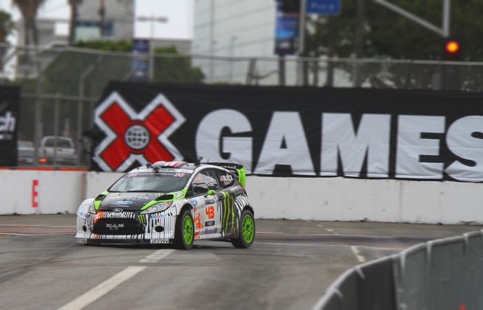 Ford Fiesta rally car at X Games
