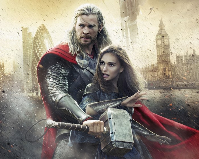 4k Thor The Dark World Men Chris Hemsworth Natalie Portman Warriors Thor Hero War Hammer 