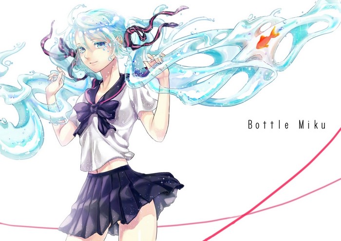 Bottle Miku Vocaloid Anime Girl