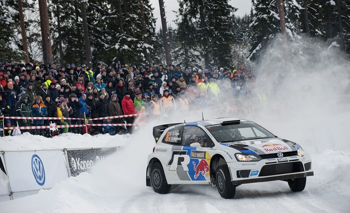 Volkswagen Polo Rally Car in Snow